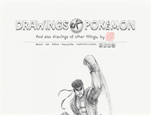 Tablet Screenshot of drawingsofpokemon.com